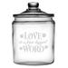 Tucker Murphy Pet™ Love is a Four-Legged Word Half Gallon Treat Jar Glass | 8.125 H x 5.625 W x 5.625 D in | Wayfair
