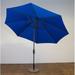 Arlmont & Co. Enid 11' Market Umbrella Metal in Blue/Navy | Wayfair 55BCAB6FC40F4F13B2AC038F26934C47