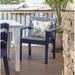 Longshore Tides Destini Patio Dining Chair Wood in Blue | 33.5 H x 19.5 W x 24 D in | Wayfair CFC524E762CB4A5C8148B4DDFB344E2E