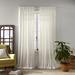 Dakota Fields Joplin 100% Cotton Solid Semi-Sheer Rod Pocket Single Curtain Panel 100% Cotton in White | 95 H in | Wayfair