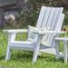 Longshore Tides Destini Solid Wood Adirondack Chair Wood in Black | 41 H x 31.5 W x 35 D in | Wayfair 0BCF936F74B14EE5B7C75F9E526520D4