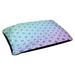 Tucker Murphy Pet™ Byrge Hexagons Triangles Dog Bed Pillow Polyester in Green/Blue/White | 6 H x 28 W x 18 D in | Wayfair