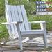 Longshore Tides Destini Solid Wood Adirondack Chair Wood in Blue | 41 H x 31.5 W x 35 D in | Wayfair 28EF6AE848B0440986518B20B29AA5B7