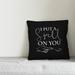 The Holiday Aisle® Sophronia I Put a Spell on You Throw Pillow Polyester/Polyfill blend | 16 H x 16 W x 1.5 D in | Wayfair