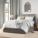 Lark Manor™ Amear Full Platform Bed Wood in Brown/Gray/White | 44.25 H x 57.75 W x 78 D in | Wayfair 587FB6EFA8504910ACF8D03068131FCA