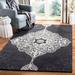 Gray 60 x 0.31 in Indoor Area Rug - Ophelia & Co. Jones Street Six Hundred Twenty Area Rug In Charcoal Wool | 60 W x 0.31 D in | Wayfair