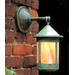 Red Barrel Studio® Arinze 1-Light Outdoor Wall Lantern Glass in Gray | 15.38 H x 7 W x 9.63 D in | Wayfair BB-7TN-N