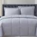 Truly Soft Everyday Microfiber Reversible Comforter Set Polyester/Polyfill/Microfiber in Gray | Queen Comforter + 2 Standard Shams | Wayfair