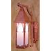 Fleur De Lis Living Sebring 1-Light Outdoor Wall Lantern Glass in Brown | 17.75 H x 7 W x 10.38 D in | Wayfair 122A52C870B6491EB350E640F9AC2D8E