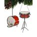 The Holiday Aisle® 2 Piece Drummer's Favorite Hanging Figurine Ornament Set Wood in Brown/Red/White | 5 H x 3 W x 2 D in | Wayfair