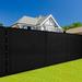 Boen Privacy Screen Composite Fencing Composite, Nylon in Black | 72 H x 600 W x 0.5 D in | Wayfair PN-30056