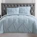 Truly Soft Solid Microfiber Modern & Contemporary Comforter Set Polyester/Polyfill/Microfiber in Blue | King Comforter + 2 King Shams | Wayfair