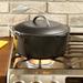 Lodge Cast Iron Dutch Oven w/ Bail Handle Cast Iron/Seasoned Cast Iron in Black/Gray | 4.563 H x 11.625 W in | Wayfair L8DO3