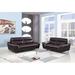 Orren Ellis 2 Piece Living Room Set Leather Match in Brown | 40 H x 86 W x 37 D in | Wayfair Living Room Sets 6D5A50A2F9DB4276A7E7C921EB57E1DC