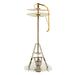 The Holiday Aisle® Miniature Hi-Hat Cymbals Cymbal Stand Realistic Hanging Figurine Ornament Metal in Gray/Yellow | 4.75 H x 2 W x 2 D in | Wayfair