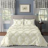 Ophelia & Co. Gaurav Microfiber Farmhouse 3 Piece Comforter Set Microfiber in White | King | Wayfair 729542D035074108A63B4F91A34D29F7