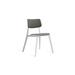 Wade Logan® Bac Stacking Side Outdoor Chair Plastic/Resin/Sling in Gray | 32 H x 21 W x 21.5 D in | Wayfair DEBC58B80C864AE6AC1F944D9F9B6693