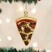 Hashtag Home Pizza Slice Hanging Figurine Ornament Glass, Metal in Brown/Red/Yellow | 4 H x 3 W x 0.5 D in | Wayfair