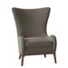 Wingback Chair - Fairfield Chair Casper 33" Wide Polyester Wingback Chair Fabric in Gray/Brown | 42 H x 33 W x 32.5 D in | Wayfair