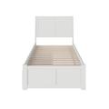 Harriet Bee Salem Solid Wood Sleigh Storage Platform Bed w/ Footboard & Under Bed Drawers Wood in White | 44.3 H x 62.625 W in | Wayfair