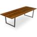 Upper Square™ Clifton Rectangular Solid Wood Table Wood/Metal/Solid Wood in Brown | 30 H x 108 W x 42 D in | Wayfair