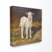 August Grove® 'Soft & Sweet Baby Lamb & Shadow Oil Painting' by Jerry Cable Painting Canvas in Orange | 24 H x 24 W x 1.5 D in | Wayfair