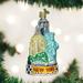 Old World Christmas New York Ornament Glass in Blue/Orange/Yellow | 4.25 H x 2.25 W x 2.25 D in | Wayfair 20083