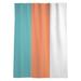 East Urban Home Miami Football Stripes Sheer Rod Pocket Single Curtain Panel Sateen in Orange | 53 H in | Wayfair AE2552DF4B264962B24A210F5865B76D