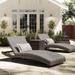 Sol 72 Outdoor™ Fernando 77" Long Chaise Lounge Set w/ Cushions in Brown | 16 H x 31 W x 80 D in | Wayfair 4D80241DDBC14C43BC4BA0D963C09283