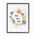 Gracie Oaks 'Wisconsin State Home Sweet Home Succulent Watercolor Vignette' by Ziwei Li - Textual Art Print in Brown | Wayfair