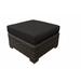 River Brook Ottoman w/ Cushion Wicker/Rattan in Black/Brown kathy ireland Homes & Gardens by TK Classics | 12.8 H x 28 W x 28 D in | Outdoor Furniture | Wayfair