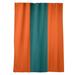 East Urban Home Miami Throwback Football Stripes Room Darkening Rod Pocket Single Curtain Panel Sateen in Green/Blue | 53 H in | Wayfair