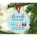 The Holiday Aisle® Friendship Gift Friends Are Like Bras Close to Your Heart & Always There for Support Ball Ornament in Blue | Wayfair