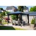 Arlmont & Co. Rembert 10 Ft. W x 10 Ft. D Aluminum Patio Gazebo Gazebo Aluminum/Hardtop/Metal in Gray | 102.76 H x 117.44 W x 117.44 D in | Wayfair