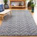 Blue/Navy 60 x 0.28 in Indoor Area Rug - Dakota Fields Cobb Chevron Hand-Woven Flatweave Wool Navy Area Rug Wool | 60 W x 0.28 D in | Wayfair