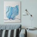 Ebern Designs 'Ohio Agate Blue US State Design' Graphic Art on Canvas in White | 48 H x 36 W x 1.5 D in | Wayfair 79C68DF68C05458C8605DBB9E7096FDE