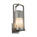 Ivy Bronx Newland Integrated LED Outdoor Armed Sconce Metal in Gray | 16.5 H x 7.5 W x 7 D in | Wayfair A2774010C1FE4128BC3B148EFB820CEE