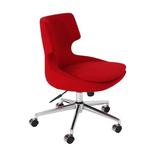 sohoConcept Patara Desk Chair Upholstered in Red/Pink/White | 32 H x 21 W x 21 D in | Wayfair OC1004-5