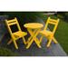 Highland Dunes Woollard 3 Piece Bistro Set Plastic in Yellow | Outdoor Furniture | Wayfair 4616E8CC7A12468DB5EF633E08637E6F