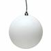The Holiday Aisle® Holiday Décor Ball Ornament Plastic in White | 4.75" H x 4.75" W x 4.75" D | Wayfair 0C39F832D5074081A5F23D77C8BAEF66