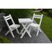 Highland Dunes Woollard 3 Piece Bistro Set Plastic in White | Outdoor Furniture | Wayfair AA7EABA22457463784382E915E70FF86