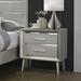 House of Hampton® Windle 2 Drawer Nightstand Wood in Brown/White | 25.75 H x 23.5 W x 16.75 D in | Wayfair 36504A28014E4678958904D194408D89