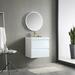 Orren Ellis Fahriye LED Lighted 24" Wall-Mounted Single Bathroom Vanity Set w/ Mirror Glass/Plastic | 27.25 H x 23.56 W x 17.87 D in | Wayfair