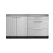 NewAge Products Modular Outdoor Kitchens 2 Piece Stainless Steel Cabinet Set Stainless Steel in Gray | 35.5 H x 64 W x 24 D in | Wayfair 65104