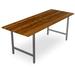 Millwood Pines Braddock Fir Solid Wood Dining Table Wood/Metal in White | 42 H x 42 W x 36 D in | Wayfair 688A4D70EBE2453AAC92D36A909FB8D4