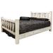 Loon Peak® Homestead Collection Pine Bed Wood in Brown/Green | 47 H x 66 W x 87 D in | Wayfair 5B821129C6CB472CA52732805CBCE588
