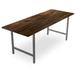 Millwood Pines Braddock Fir Solid Wood Dining Table Wood/Metal in Green/White | 42 H x 42 W x 36 D in | Wayfair BEB3E0A5BBC9413CA3AB90BAA0E375A2