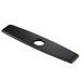 Kraus Deck Plate Stainless Steel in Gray/Black | 0.25 H x 10.25 W x 2.5 D in | Wayfair DP02SB