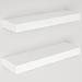 Ballucci Modern Floating 2 Piece Floationg Shelf Wood in White | 1.5 H x 16 W x 5 D in | Wayfair PCB00079