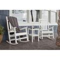 POLYWOOD® Presidential 3-Piece Rocker Set Plastic in White | Outdoor Furniture | Wayfair PWS138-1-WH